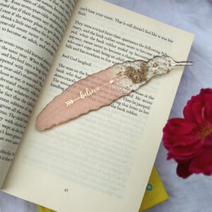 Feather Resin Bookmarks – Handcrafted Resin Art