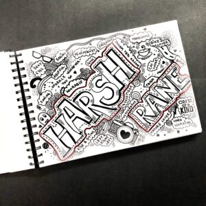 Custom Name Doodles – Personalised Handcrafted Artwork